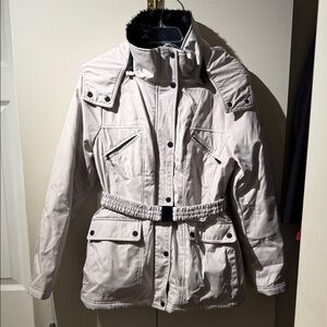 Jessica Simpson Light Beige Ski Jacket with Black Details